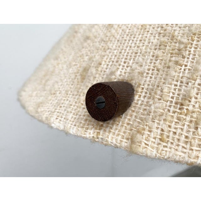 Wood Mid-Century Wood and Wool Pendant Lamp, 1960s For Sale - Image 7 of 18