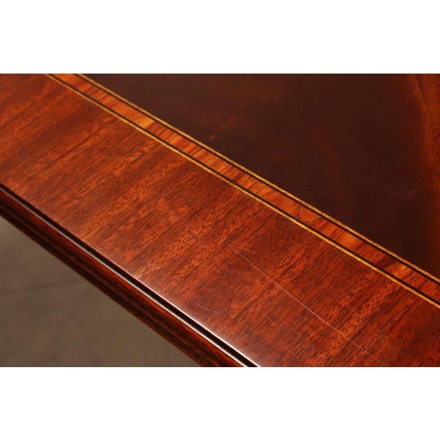 Henkel Harris Regency Style Mahogany Double Pedestal Dining Table For Sale - Image 13 of 18