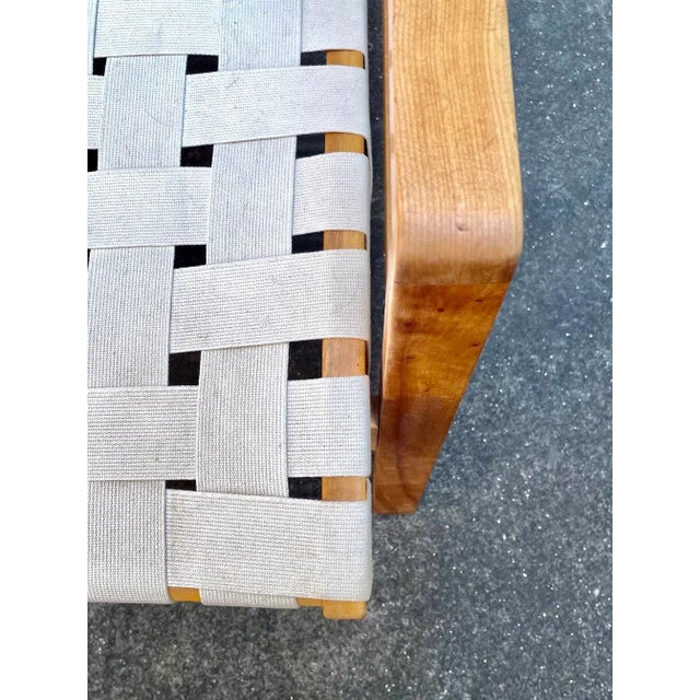 Pair of Mid-Century Modern Jens Risom Web Lounge Chairs For Sale - Image 9 of 11