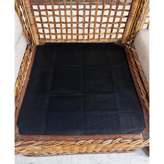 Vintage Woven Rattan Sectional Sofa For Sale - Image 12 of 12