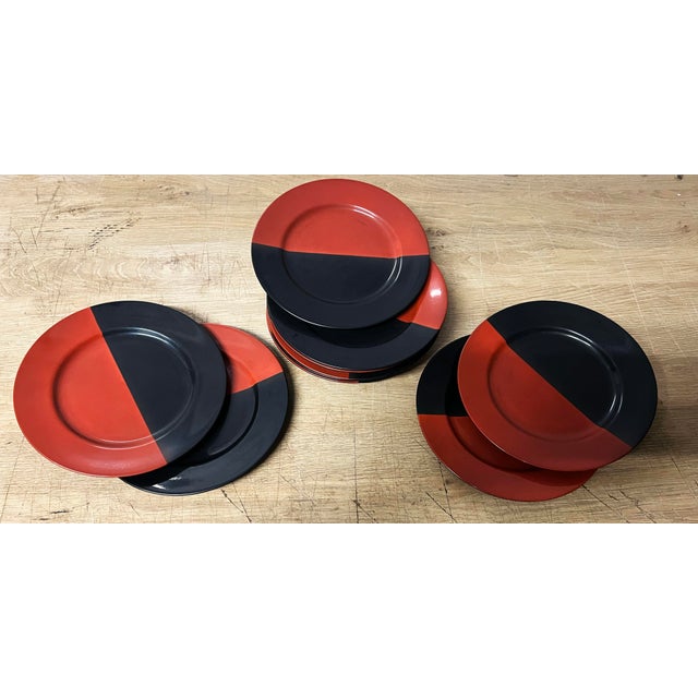 1980s Set of 10 Taitù Dessert Plates for Tiffany & Company For Sale - Image 4 of 6