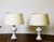 Swedish Table Lamps in White Opal Glass by Uno and Östen Kristiansson for Luxus, 1960s, Set of 2 For Sale - Image 6 of 15