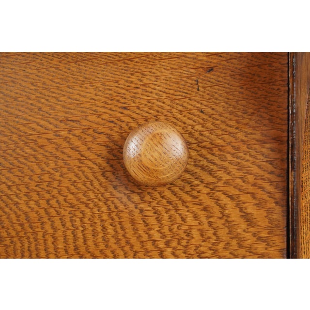 Wood Antique American Empire Oak Bedroom Dresser For Sale - Image 7 of 15