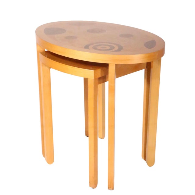 Early 21st Century Post Modern Baker Furniture Nest of Tables For Sale - Image 5 of 12