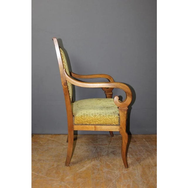 Set of Restoration Walnut Armchairs For Sale - Image 5 of 12