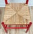 Red Vintage Rush Seat Red Ladderback Dining Chair For Sale - Image 8 of 8