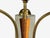1950s Swedish Modern, Small Pendant Light, Brass, Teak, Textured Glass, Sweden For Sale - Image 9 of 12