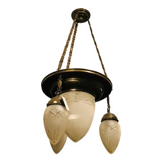 1900s Boho Art Nouveau Vien Austria Chandelier For Sale