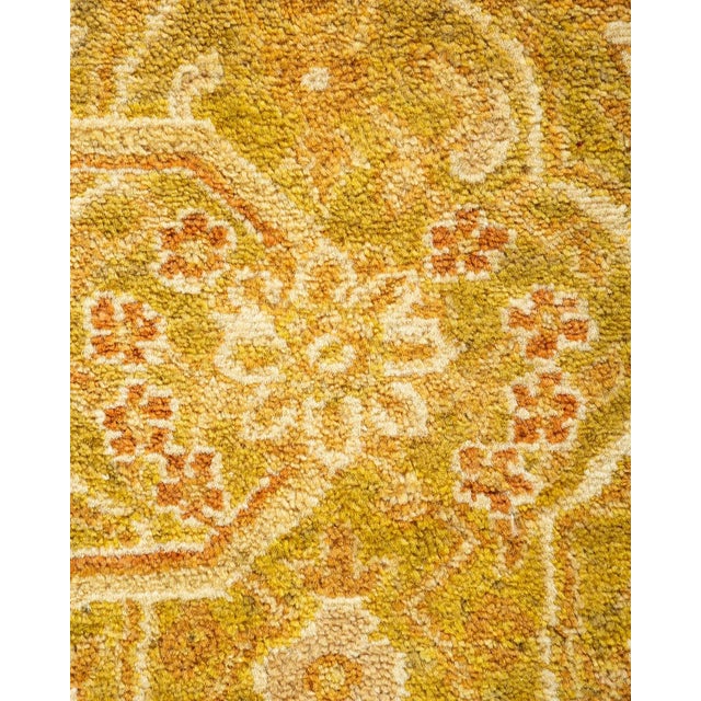 Traditional Mogul, One-of-a-Kind Hand-Knotted Area Rug - Green, 8' 1" x 10' 1" For Sale - Image 3 of 8