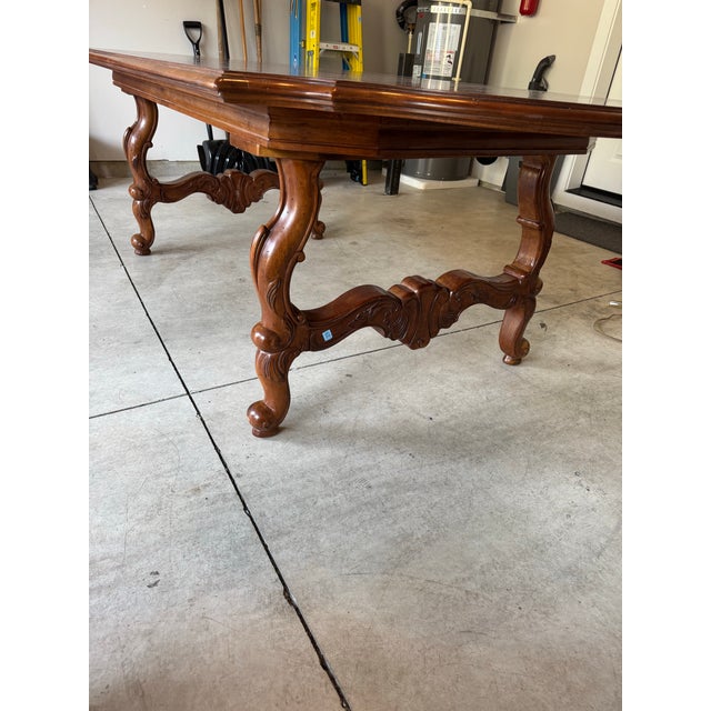 Chestnut Century Furniture Couer De France Cherrywood Provincial Dining Table & 6 Chairs For Sale - Image 8 of 12