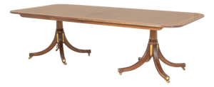 Baker Furniture Double Pedestal Dining Table