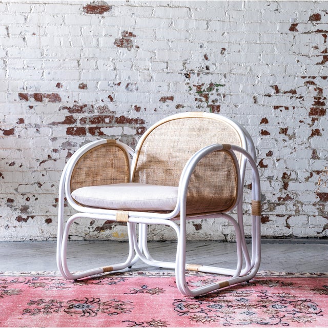 New special order item. Not vintage. The Latitude Chair is inspired by the modernist caning furniture of the mid-20th...