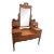 English Victorian Satin Walnut Dressing Table For Sale