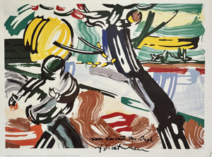 Roy Lichtenstein, The Sower, Offset Lithograph, 1985