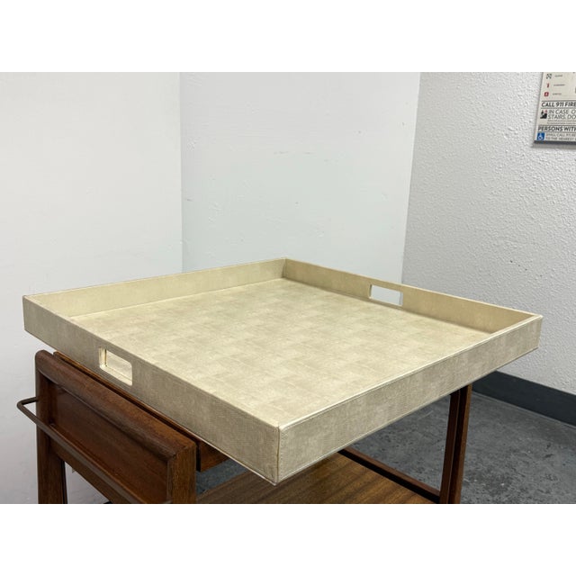 Contemporary Contemporary Faux Shagreen Serving Tray For Sale - Image 3 of 12