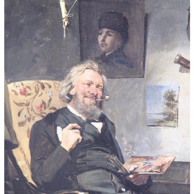 Antique Painting by Waldemar Knut Gustaf Tode For Sale - Image 5 of 12