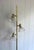 1960s-70s brass glass-dome 3-light floor lamp. Excellent condition. Measurements 65.5" tall 6.5" diameter of light domes...
