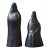 Pair of Vintage Modernist Black Figurative Sculptures by Margot Kempe (German, 1898-1981), Signed (Ca. 1950) For Sale