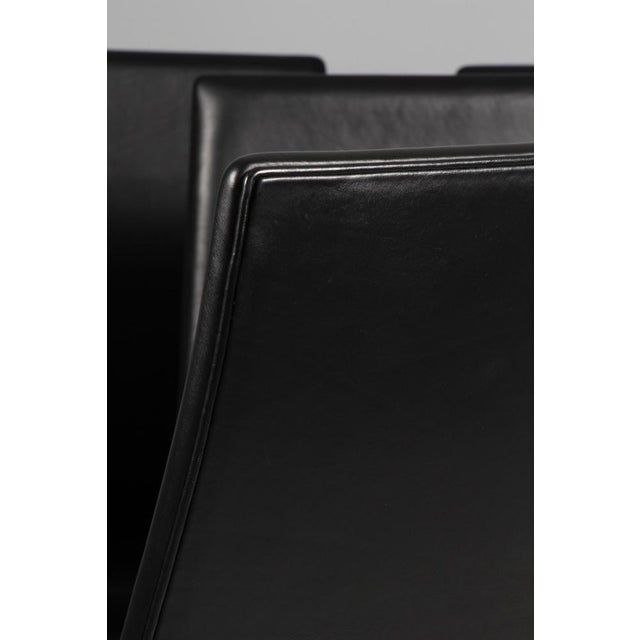 Oxford Chairs in Leather by Arne Jacobsen, Set of 6 For Sale - Image 6 of 10