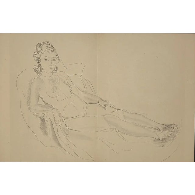 Figurative "Nude" Raoul Dufy Lithograph C. 1944 For Sale - Image 3 of 3
