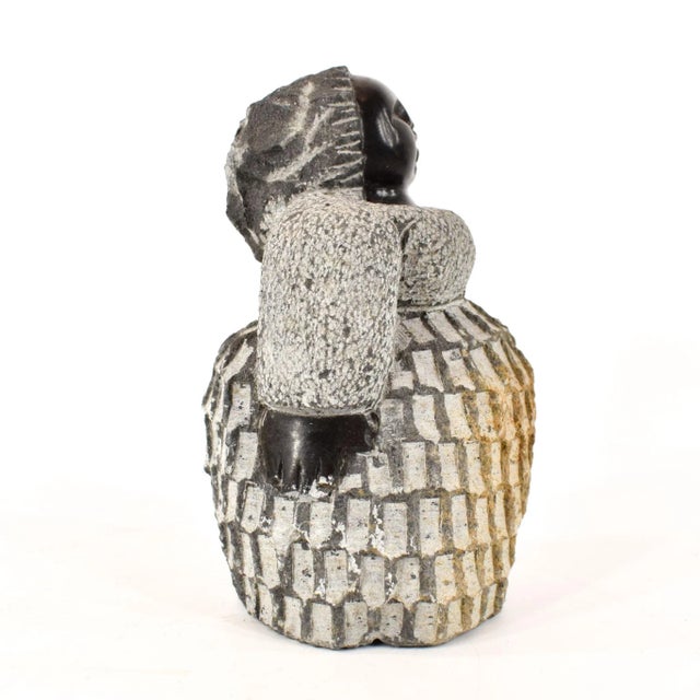 Figurative Early 21st Century Woman Stone Carving For Sale - Image 3 of 9