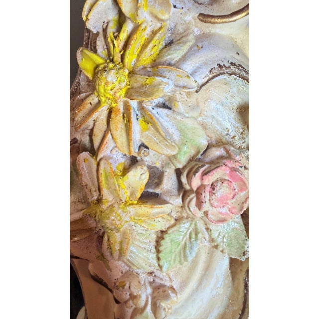Plastic Vintage Finesse Originals Ornate Rococo Floral Wall Mirror For Sale - Image 7 of 18