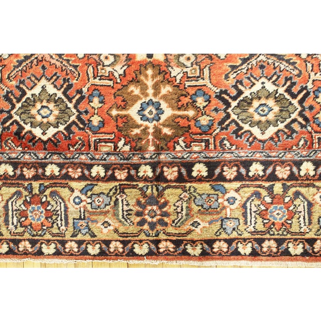Antique Persian Sultanabad Oriental Carpet, Room Size, with Palmettes For Sale - Image 11 of 11