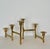 Metal 1960s Mid-Century Modern Articulated Brass Six Candle Holder For Sale - Image 7 of 8
