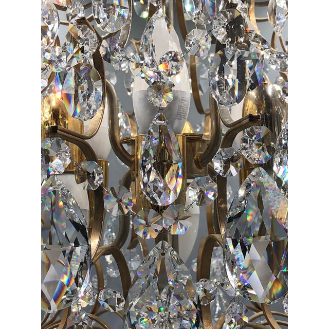 Vintage Chandelier in Lead Crystal, Italy, 1960s For Sale - Image 11 of 18