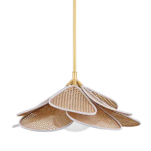 Hudson Valley Lighting Florina 28 in. 1 Light Pendant in Aged Brass Finish For Sale