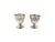 French 1910s French Christofle Pair of Egg Cups | Silver Plate | Napoleon III Style Frieze For Sale - Image 3 of 8