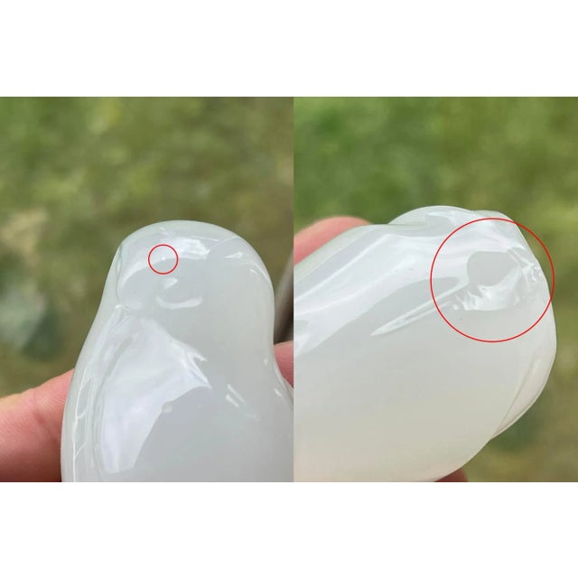 Glass Set of Four Hadeland Opaline Glass Norwegian Figurines: Seal, Rabbit, Dove and Owl For Sale - Image 7 of 12