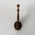 Italian round doorstop in turned wood, 1930s Round-based doorstop, made of turned wood. Decorative sphere at the top....