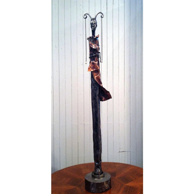 Contemporary Steel and Copper Sculpture by Marie-Josée Roy For Sale - Image 3 of 7
