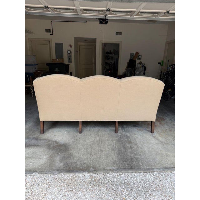 Queen Anne Triple Hump Sofa For Sale - Image 3 of 9