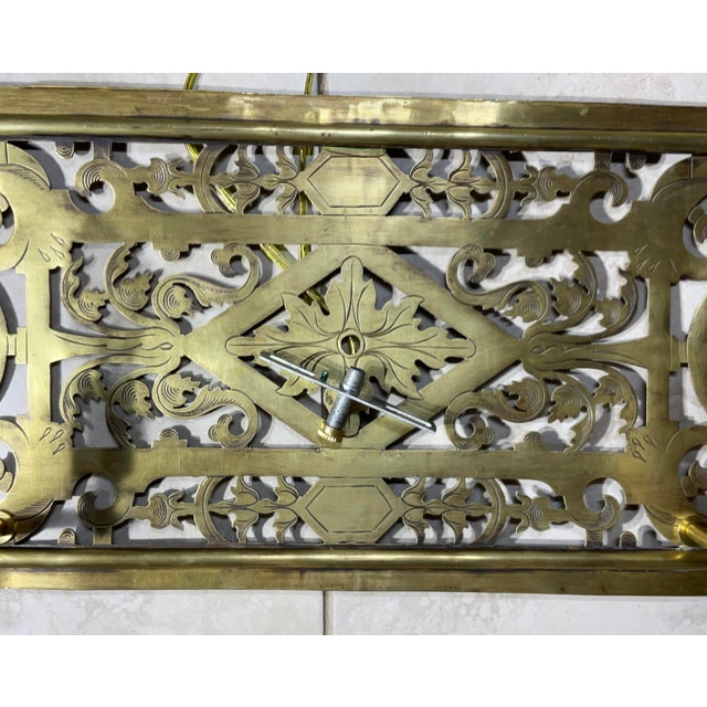 One of a Kind Single Antique Brass Electrified Wall Sconce - Art Deco Style For Sale - Image 11 of 12