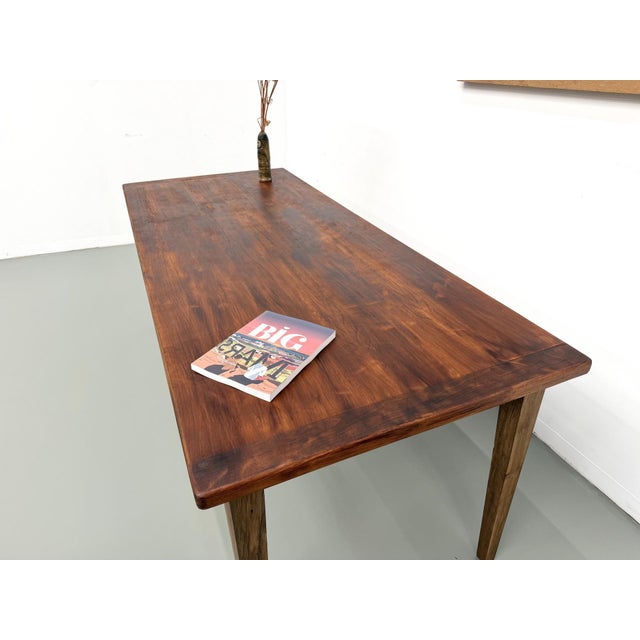 Oak Dining Table with Tapered Legs, 1970s For Sale - Image 18 of 18