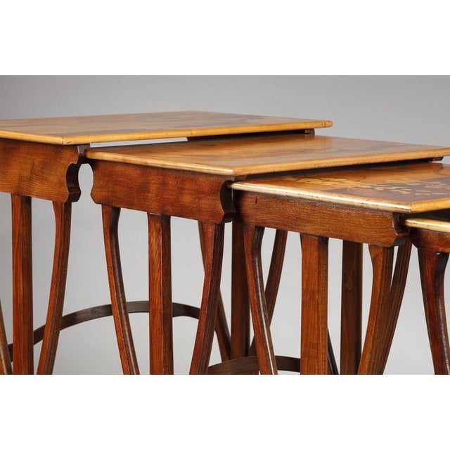 Nesting Tables by Gallé, 1890, Set of 4 For Sale - Image 11 of 18