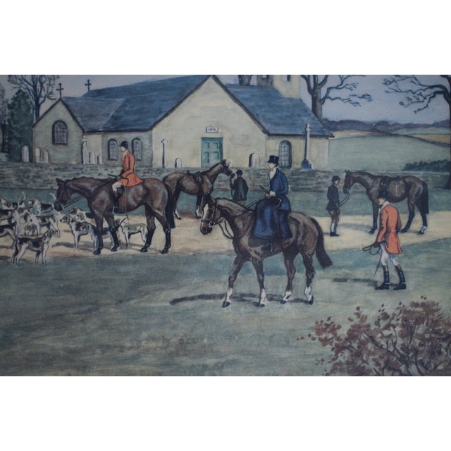 Paint The Meet 1951 Color Print by Edward S. Voss, m.f.h. For Sale - Image 7 of 7