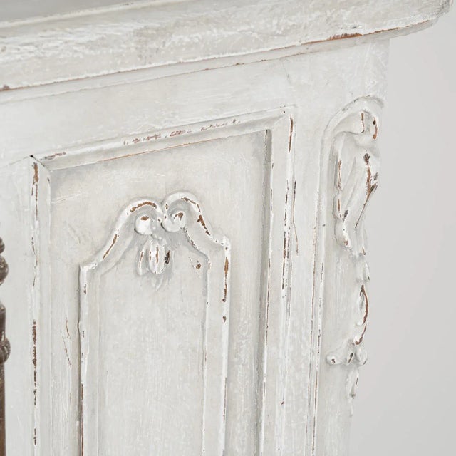 Antique Gray Painted French Oak Sideboard Buffet Circa 1800's Chairish