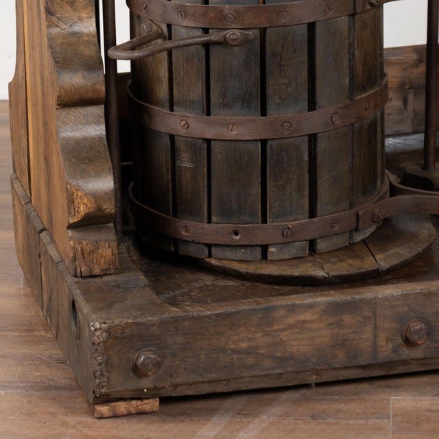 20th Century Standing Bar Wine Tasting Table With Wine Press Base For Sale - Image 14 of 18
