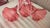 Raspberry Red Early 1900s English Silverplate Cranberry Epergne For Sale - Image 8 of 10