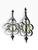Mid-Century Modern Vintage Mid-Century Modern Black & Gold Atomic Wall Sconces | Pair For Sale - Image 3 of 6