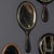 Brown Antique Wooden Hand Mirrors, 19th Century, Set of 25 For Sale - Image 8 of 18
