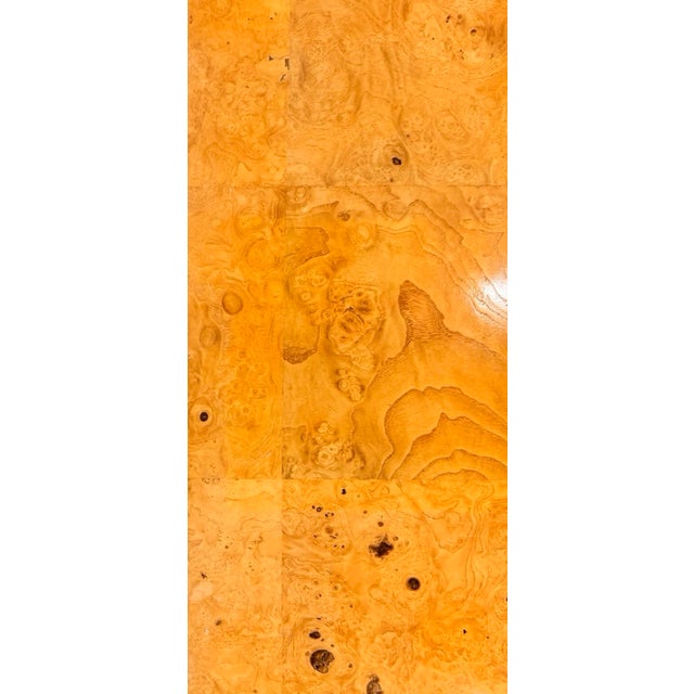 1970s Henredon Scene Two Burlwood Gaming Table. For Sale - Image 11 of 12