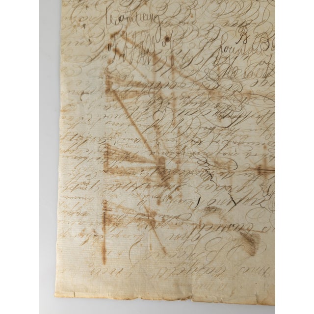 19th Century Folk Art Nautical Sailor Made Drawing of a Ship For Sale - Image 11 of 11