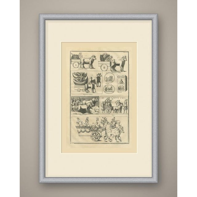 This is an original antique copper engraving, uncolored, a single page plate from montfaucon's antiquity explained, and...