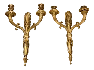 Caldwell Gilt Bronze Sconces - a Pair