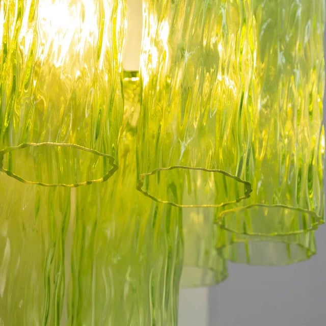 Large Wall Light in Green Murano Glass, 1990s For Sale - Image 10 of 12