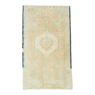 Turkish Mini Rug Oriental Hand Knotted Vintage Rug 1'8" x 2'10" #20752 For Sale